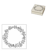 Circle Flower Journal Rubberstempel (Gestempeld)