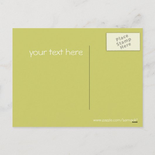 Circle Flowers Swirly - Gepersonaliseerd Feestdagenkaart (Achterkant)