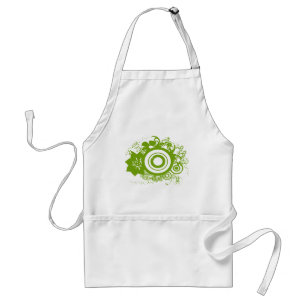 Circle Flowers Swirly - Gepersonaliseerd - Geperso Standaard Schort