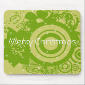 Circle Flowers Swirly - Gepersonaliseerd Muismat (Voorkant)