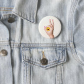 Circle Game Ok Je Hebt Me Ronde Button 5,7 Cm (In situ)
