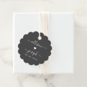 Circle geschulpte bruiloft of douche cadeau Labels (In situ)