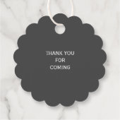 Circle geschulpte bruiloft of douche cadeau Labels (Achterkant)