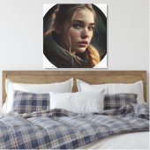 Circle girl canvas afdruk (Insitu (Slaapkamer))