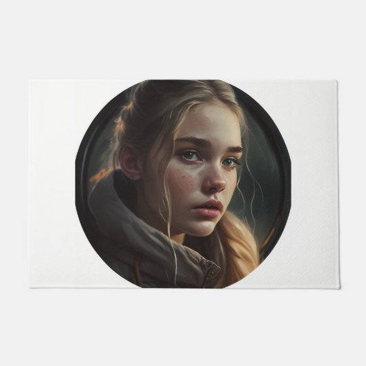 Circle girl deurmat (Voorkant)