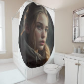 Circle girl douchegordijn (In situ)