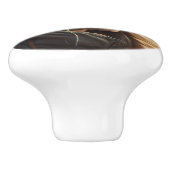 Circle girl keramische knop (Zijkant)