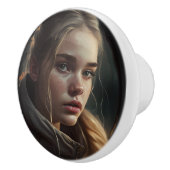 Circle girl keramische knop (Rechts)