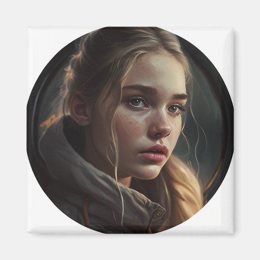 Circle girl magneet (Voorkant)
