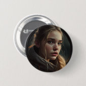 Circle girl ronde button 5,7 cm (Voorkant /achterkant)