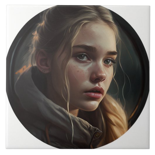 Circle girl tegeltje (Voorkant)