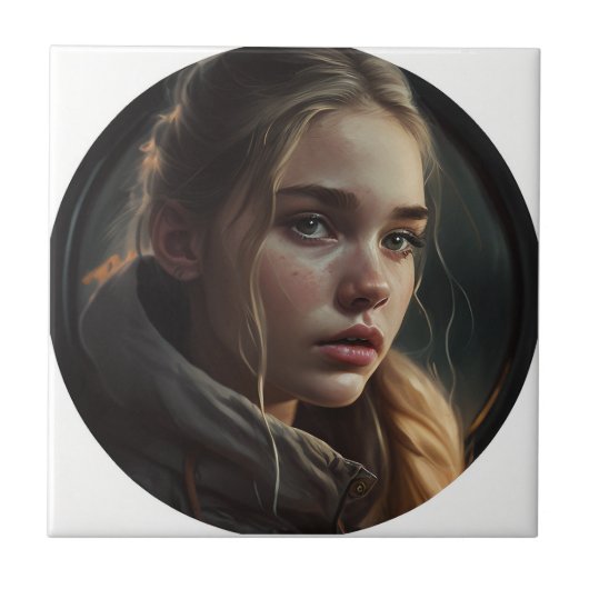 Circle girl tegeltje (Voorkant)