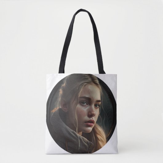 Circle girl tote bag (Voorkant)