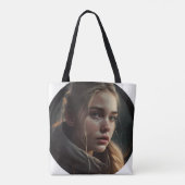 Circle girl tote bag (Achterkant)