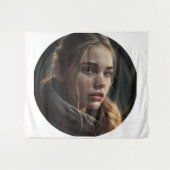 Circle girl wandkleed (Voorkant (horizontaal))