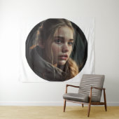 Circle girl wandkleed (In Situ (horizontaal))