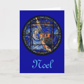 Circle Glas in lood Nativity Feestdagen Kaart (Voorkant)