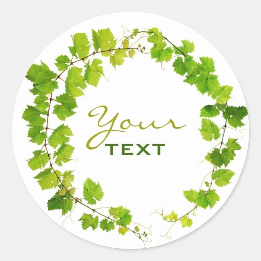 Circle grapevine sticker (Voorkant)