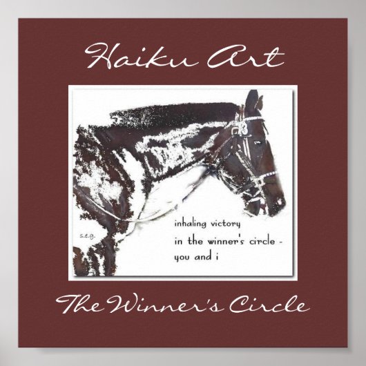 Circle Haiku Art van Winner Poster (Voorkant)