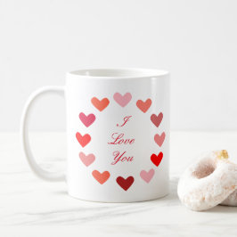 Circle Hearts Ik Hou van Jou - Mok