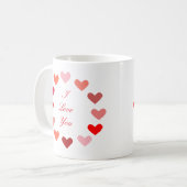 Circle Hearts Ik Hou van Jou - Mok (Voorkant links)