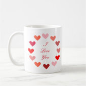 Circle Hearts Ik Hou van Jou - Mok (Links)
