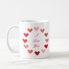 Circle Hearts Ik Hou van Jou - Mok