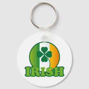 Circle Irish Flag St. Patrick's Design Sleutelhanger