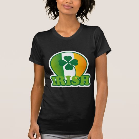 Circle Irish Flag St. Patrick's Design T-shirt (Voorkant)