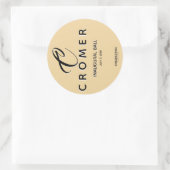 CIRCLE LABEL CHAMPAGNE INAUGURAL BALL STICKER (Tas)