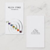 Circle Life Chakra Gemstenen Zen Design Visitekaartje (Voorkant / Achterkant)