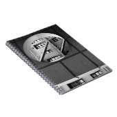 Circle & Lines Architectuur - Zwarte en witte foto Notitieboek (Rechterzijde)