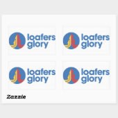 Circle Loafers Glory Logo Rechthoekige Sticker (Vel)