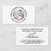 Circle  Logo Pony Equestrian Trainer Horse Visitekaartje (Voorkant / Achterkant)