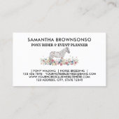 Circle  Logo Pony Equestrian Trainer Horse Visitekaartje (Achterkant)