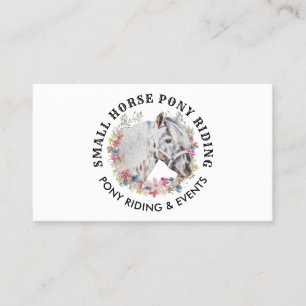 Circle  Logo Pony Equestrian Trainer Horse Visitekaartje
