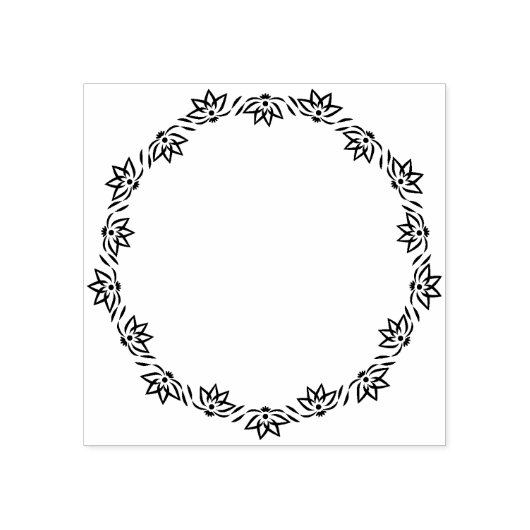Circle Lotus Journal Rubberstempel (Afrduk)