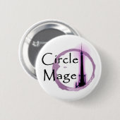 Circle Mage! knoop Ronde Button 5,7 Cm (Voorkant /achterkant)
