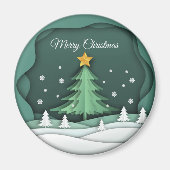 Circle Magnet "Merry Kerstmis" (Voorkant)