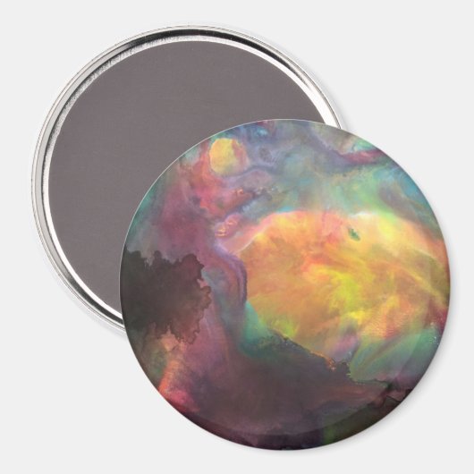 Circle Magnet met Johnson Abstract Artwork (Voorkant / Achterkant)