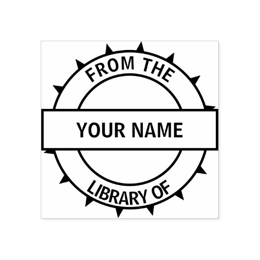 Circle Modern Boek Bord Stempel (Afrduk)