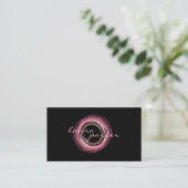 Circle Moderne Waterverf elegante professional Visitekaartje (Staand voorkant)