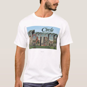 Circle, Montana - grote letterscènes T-shirt