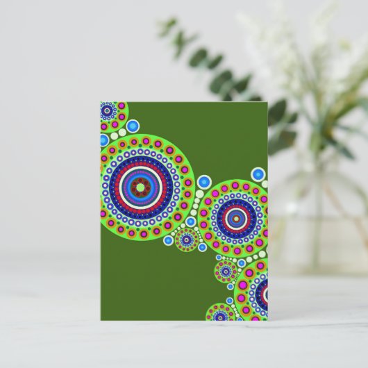 Circle Motif #119 Briefkaart (Staand voorkant)