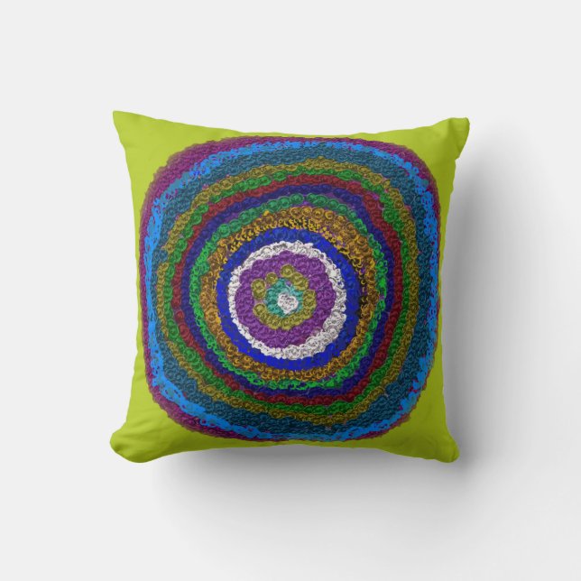 Circle Multicolor Sierkussen (Voorkant)