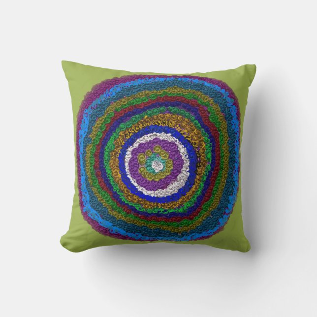 Circle Multicolor Sierkussen (Voorkant)