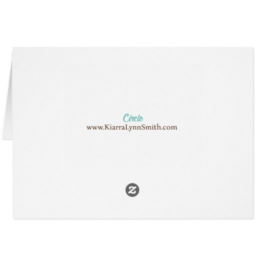 Circle Notecard (Achterkant Horizontaal)