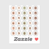 Circle numbers sticker (Vel)