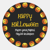 Circle O' Jack O'Lanterns Sticker (Voorkant)