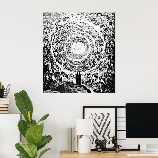 Circle of Angels Dante's Paradise Illustration Poster (Thuiskantoor)
